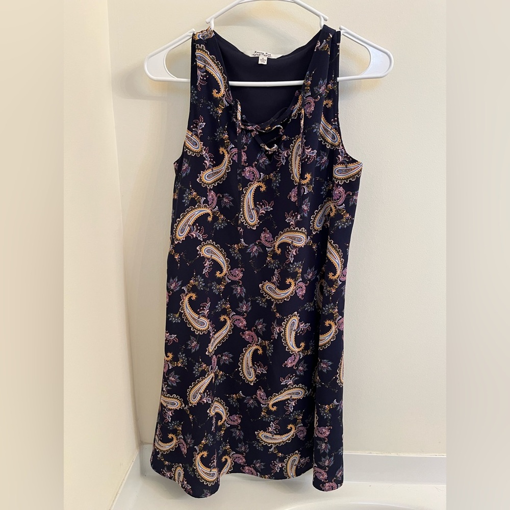 Krazy Kat Navy Paisley Mini Dress